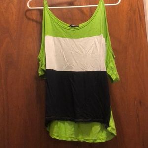 Open shoulder casual shirt